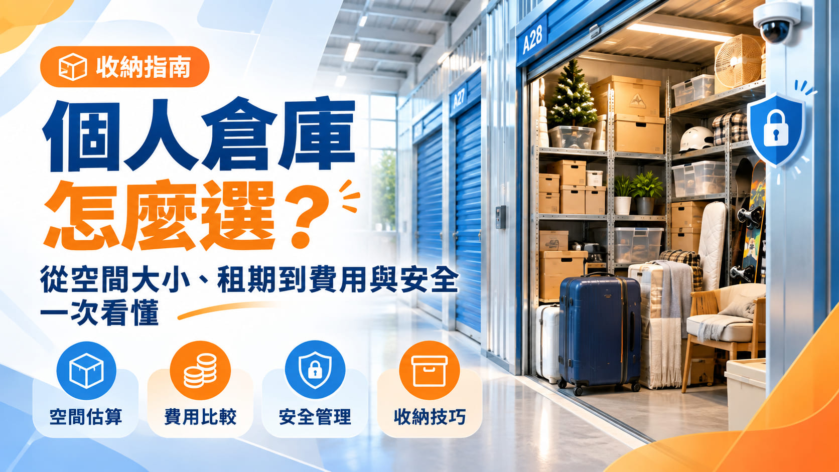 個人倉庫怎麼選?從空間大小、租期到費用與安全一次看懂
